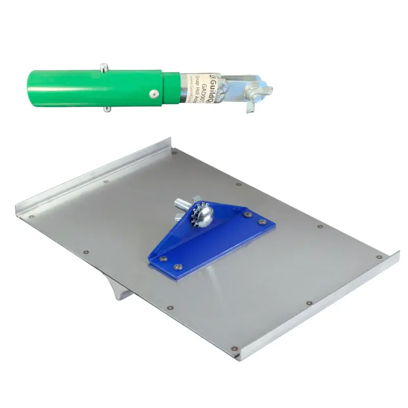 Kraft 8" x 8" 1/2"R, 3/4"D Rust-resistant Steel Walking Groover Adapter