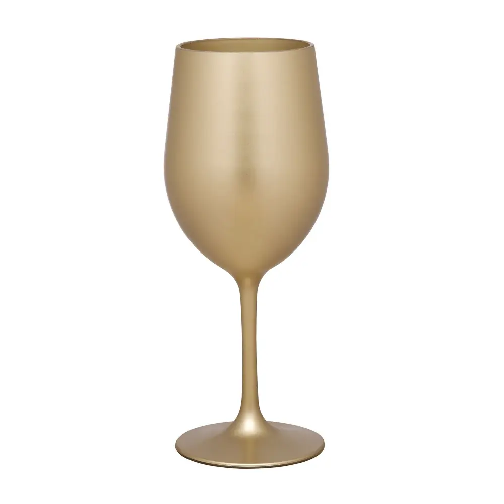 Leadingware Metallic Synthetic Wine Glasses (Set 4)
