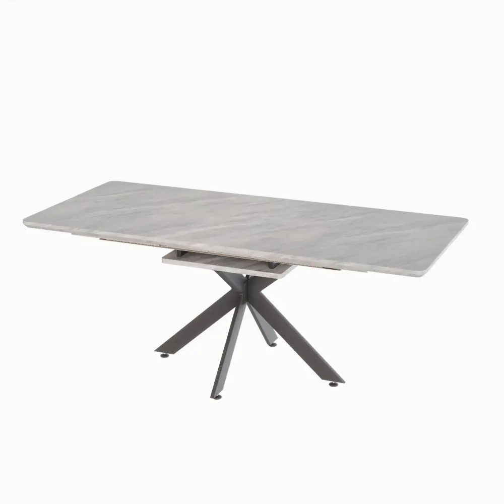 Modern Mid-Century Dining Table Adjust Extendable Design