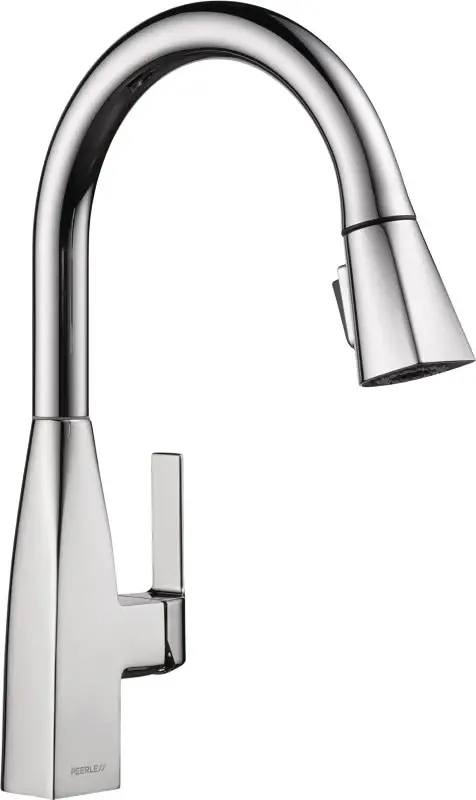 Peerless Xander Series P7919LF-1.0 Pull-Down Kitchen Faucet, 1 gpm, 1-Handle, 1, 3-Faucet Hole, Zinc, Chromium