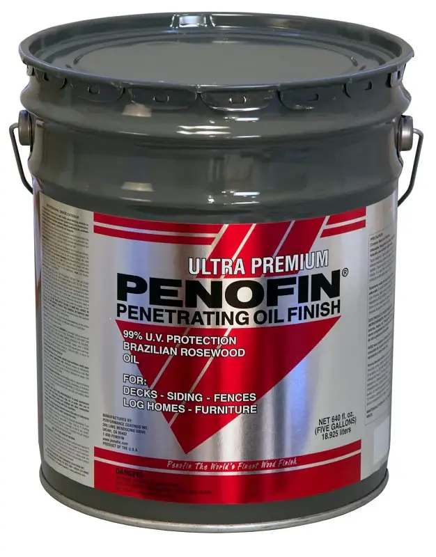 Penofin Red Label Series F5MHI5G Ultra-Premium Stain, Transparent, Hickory, Liquid, 5 gal Can