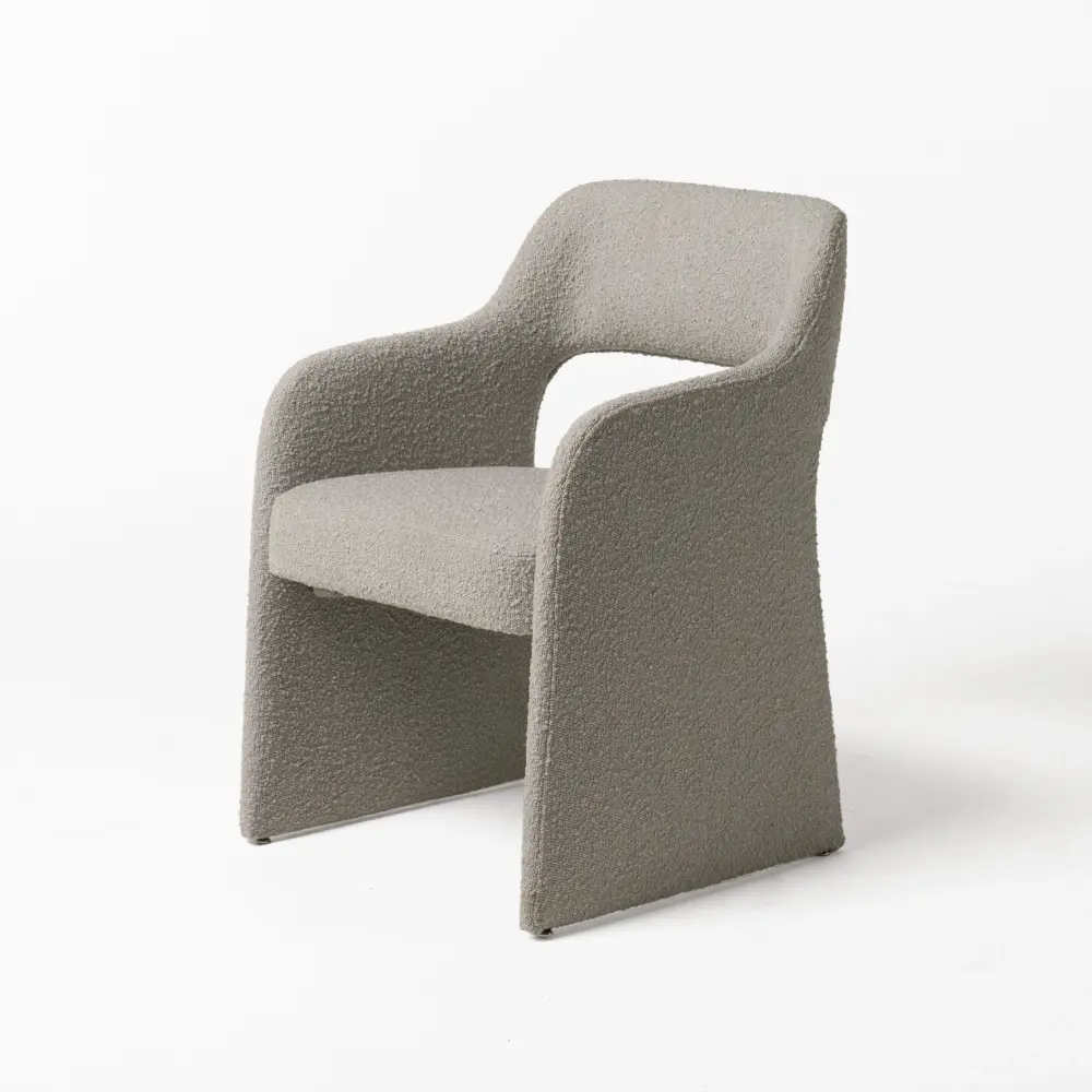Poker Table Top Modrest Bishop - Current Grey Fabric Dining Chair