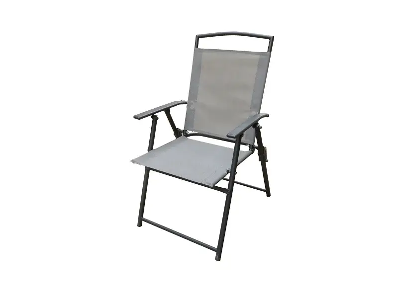 Seasonal Trends 50606 Arm Chair, 25.29 W, 25 D, 35.43 H, Synthetic fiber, Grey, Powder Coated Frame