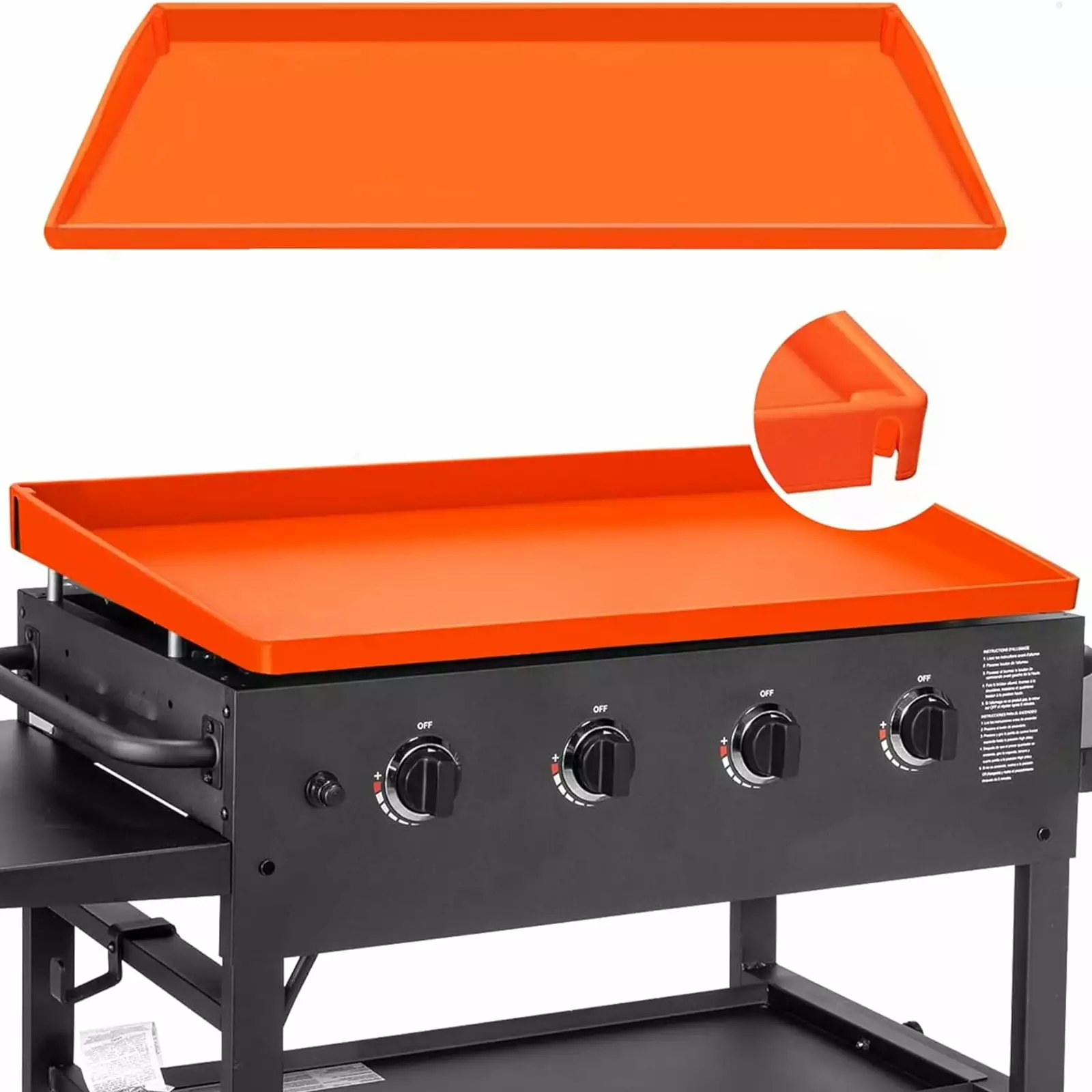 36 Silicone Griddle Mat Full Edge Covers Blackstone Griddle Protection