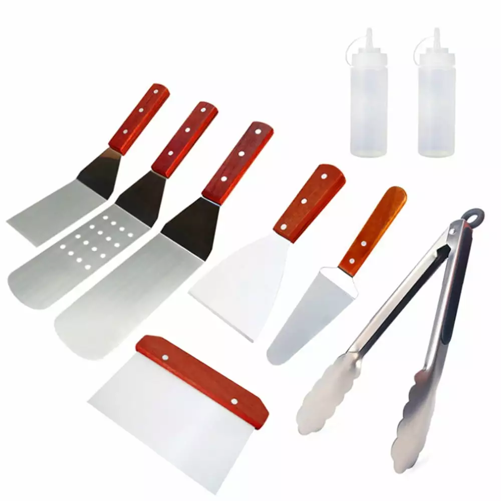 Movsou Griddle Accessories Kit 9 Pieces Griddle Grill Tools Set Blackstone and Camp Chef