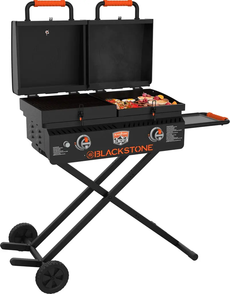 Blackstone On Go Griddle and Grill Combo Portable Outdoor Cooking Station