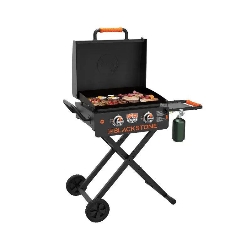 Blackstone Griddle Hood and Flexfold Legs Outdoor Cooking