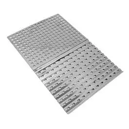 Barbecue Cooking Sheet Dual-Sided Stainless Steel Even Heat Distribution Grill Zone