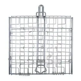 Flexible Chrome Grilling Basket 11 x 10-. BBQ & Outdoor Cooking Grill Zone