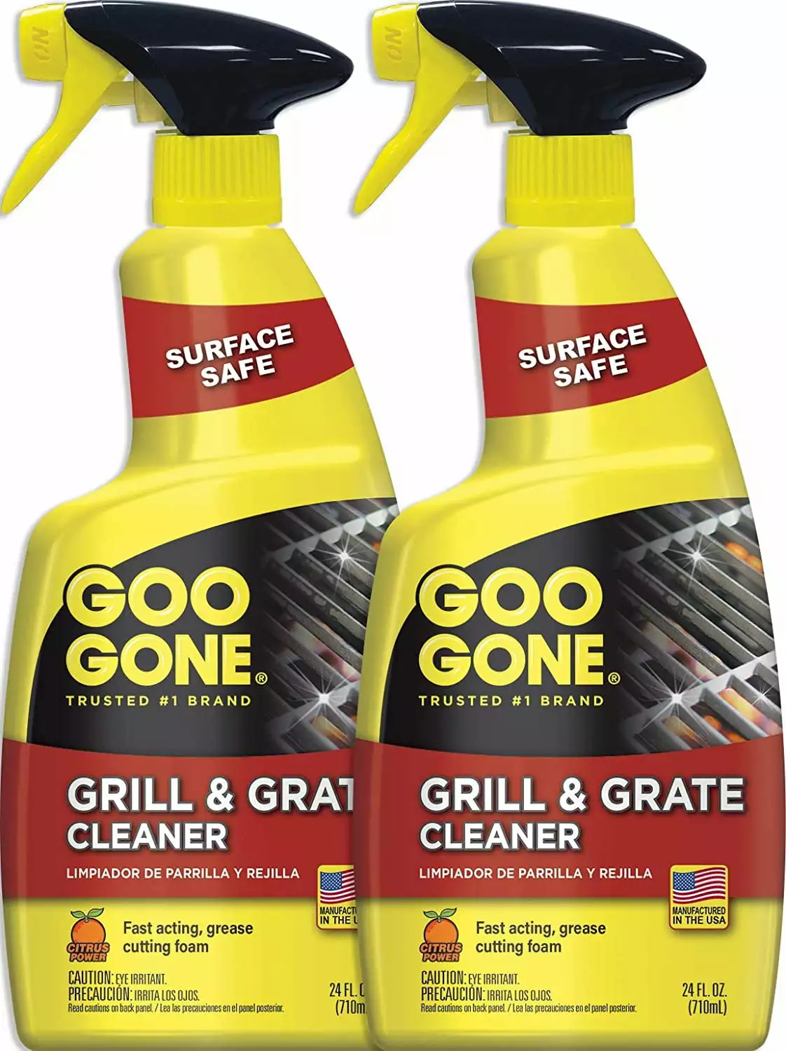 Goo Gone Grill and Grate Cleaner 2 Pack 24 fl oz Cleaning Cooking Grates and Racks