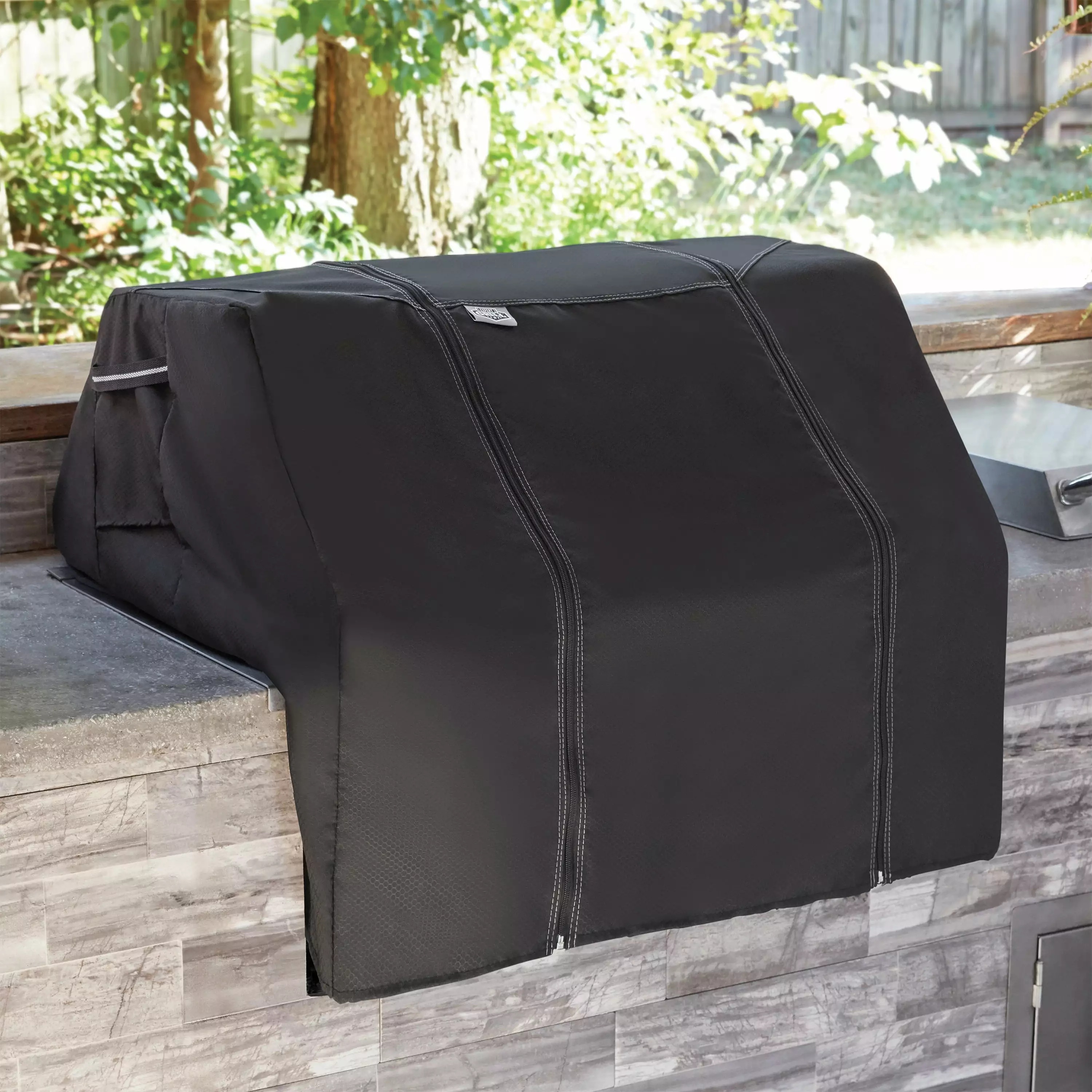 Expert Grill Expandable Built- Grill Cover Fits 32 to 40W Grills Black