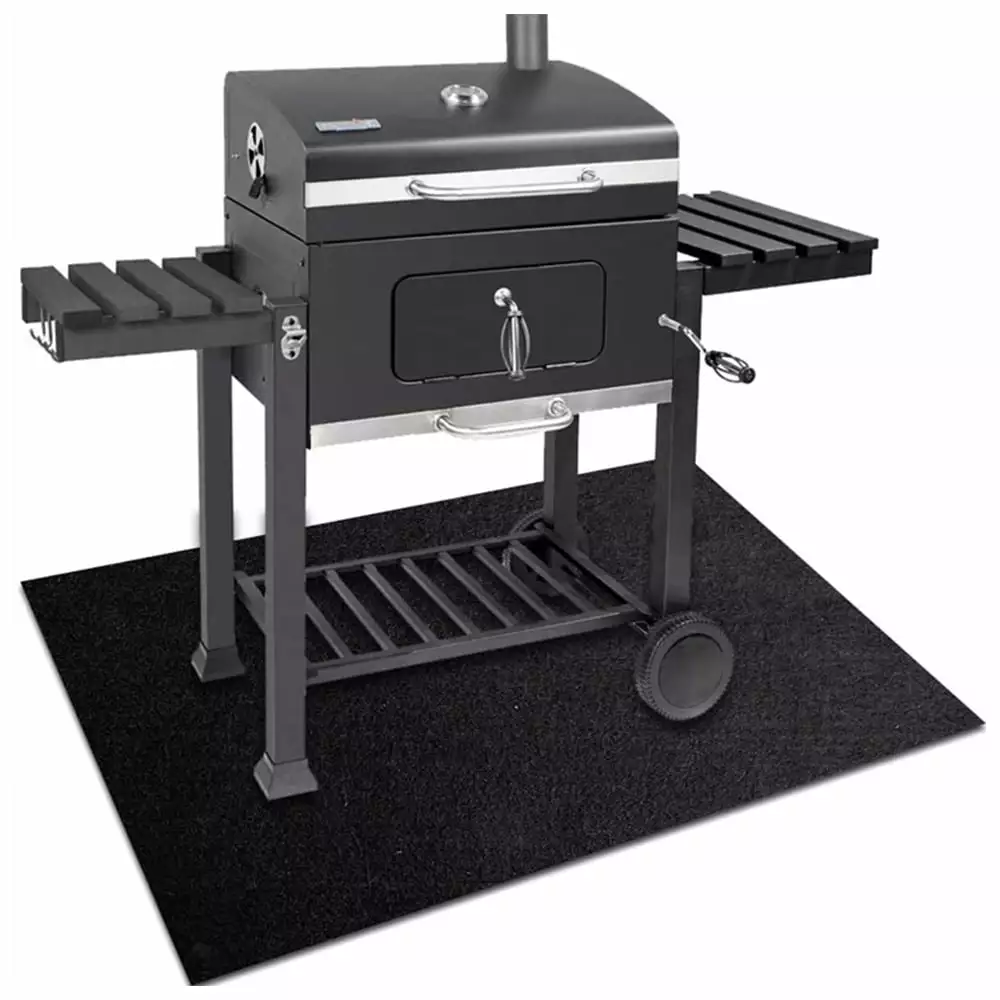 50x36 Inch Fire Resistant Under Grill Mat Deck and Patio Protection