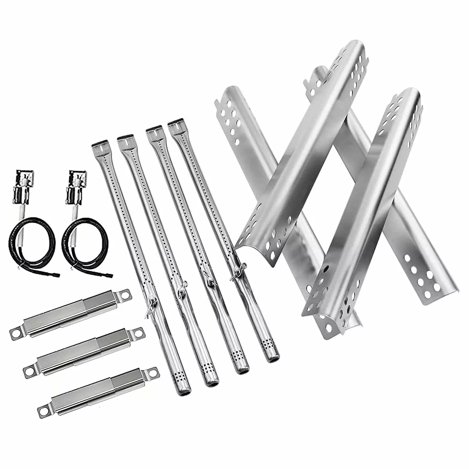 Replacement Parts Kit Charbroil Advantage Series 4 Burner Gas Grill Heat Plate and Adjustable Crossover Tube 3pcs