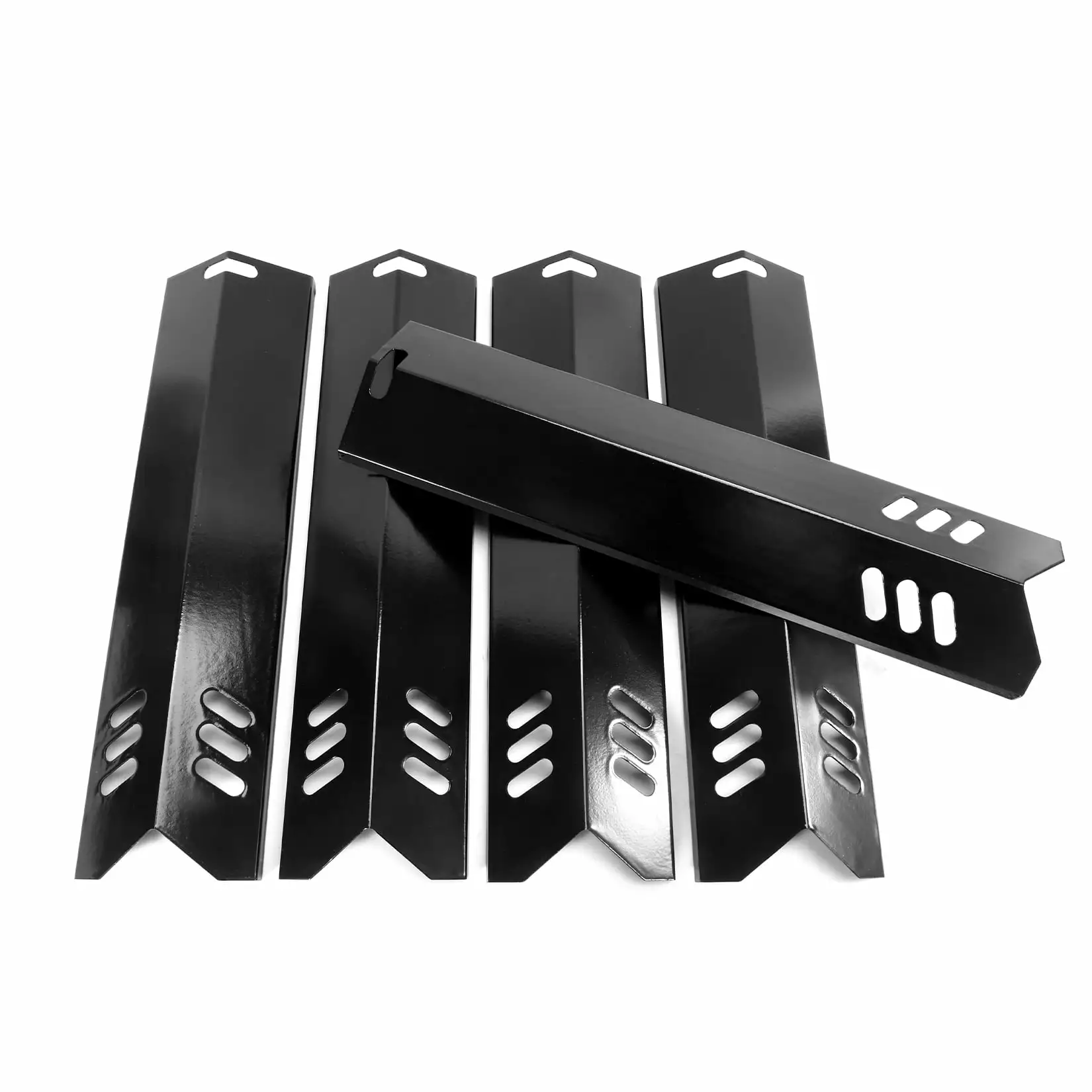 GasSaf 15 inch Porcelain Steel Heat Plates Dyna-Glo - 5 Pack Replacement Flame Tamer Backyard Gas Grill