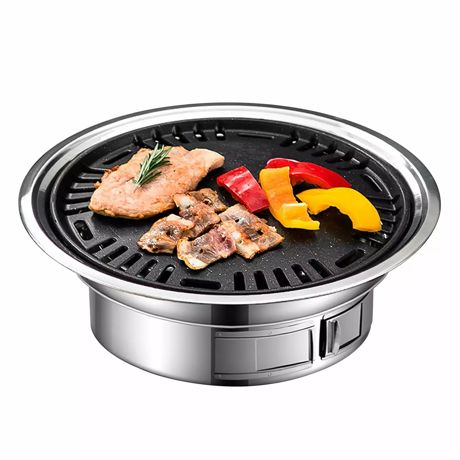 Non-stick Korean Barbecue Steel BBQ Stove - Portable Stainless Steel Grill