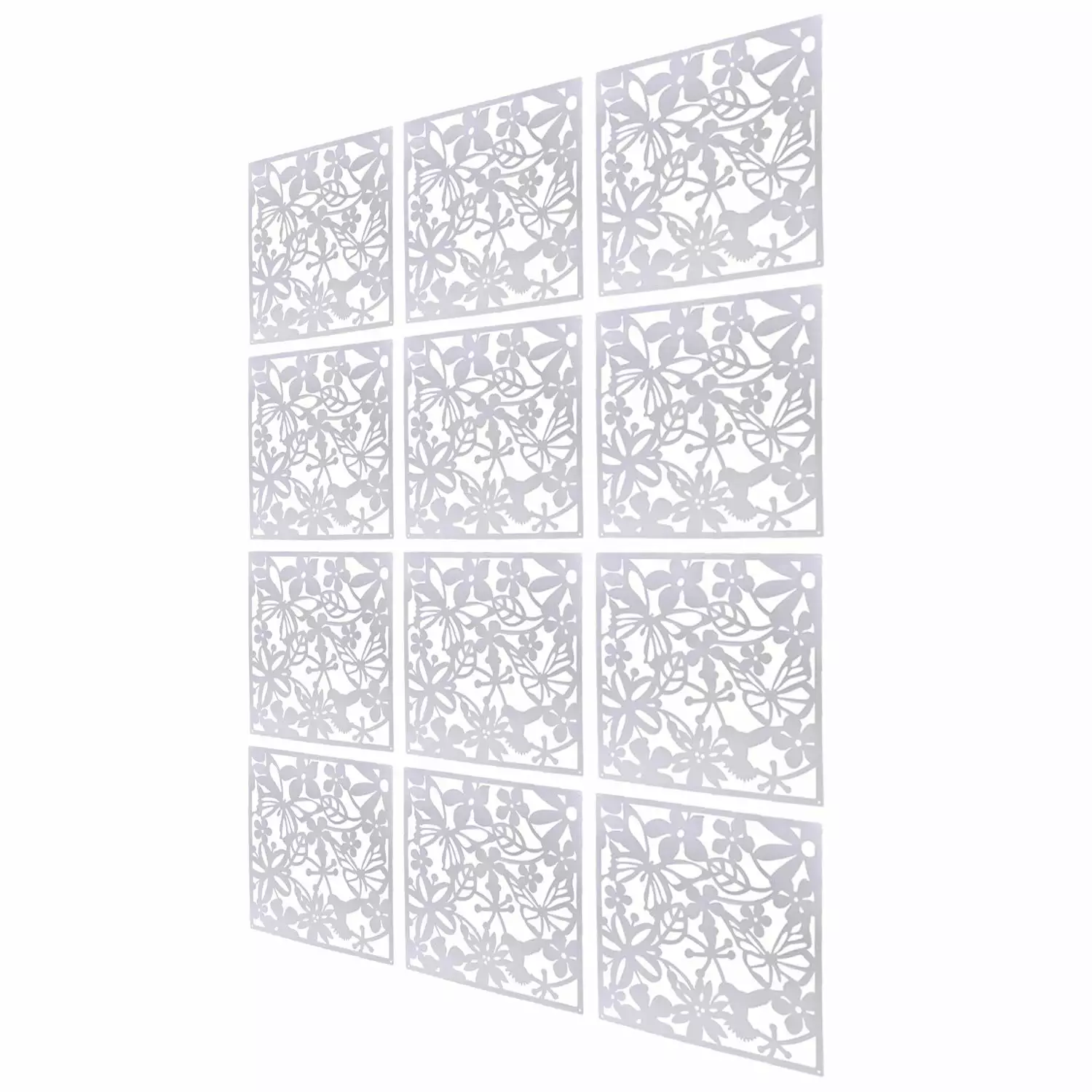 Fymlhomi 12PCS Hanging Divider Screens Panel DIY Room Splitter Panel Decorative Hotel Home Bar