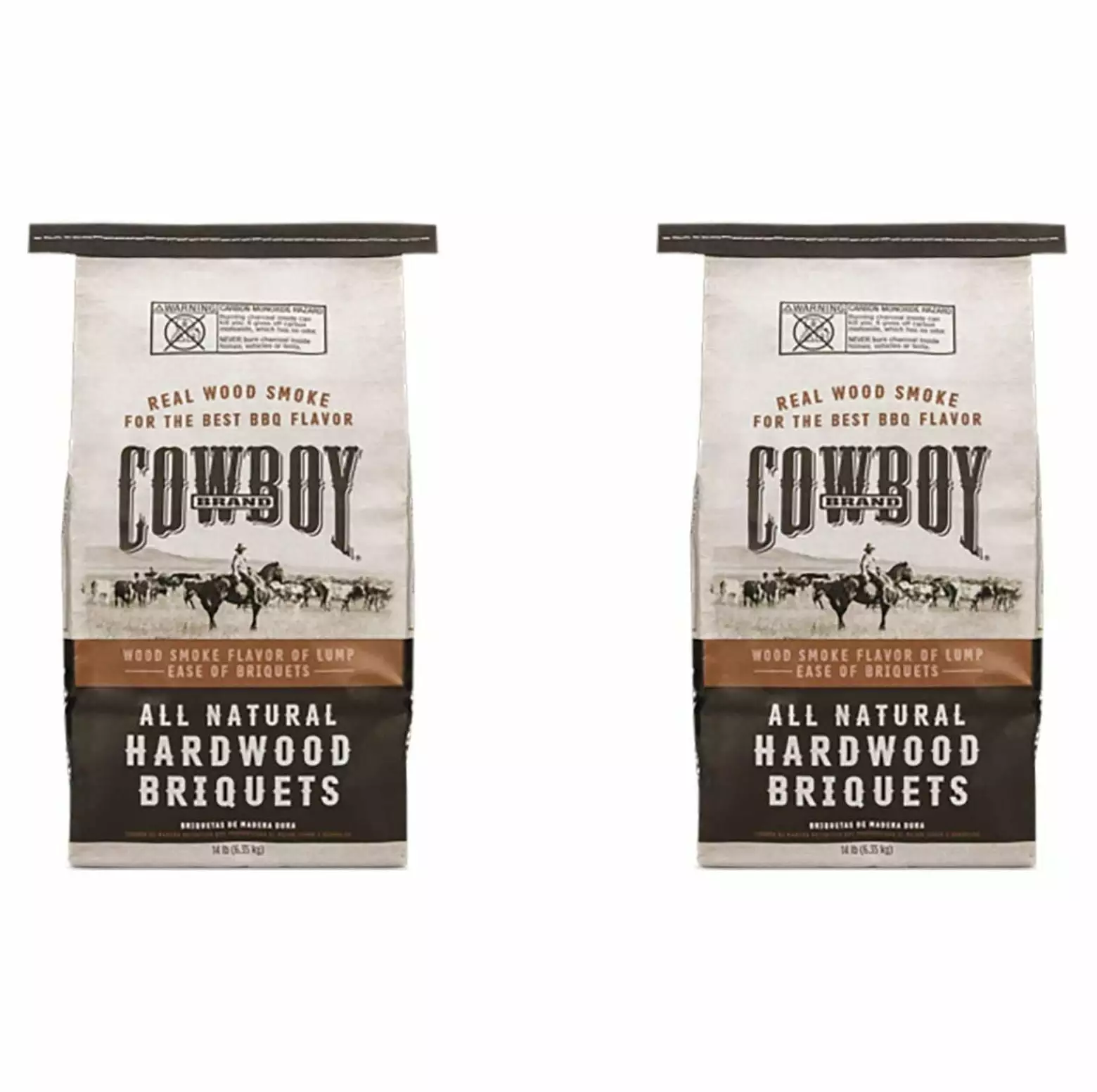 CLkPde 14 Pound All Natural Hardwood BBQ Charcoal Briquets 2 Pack Grilling