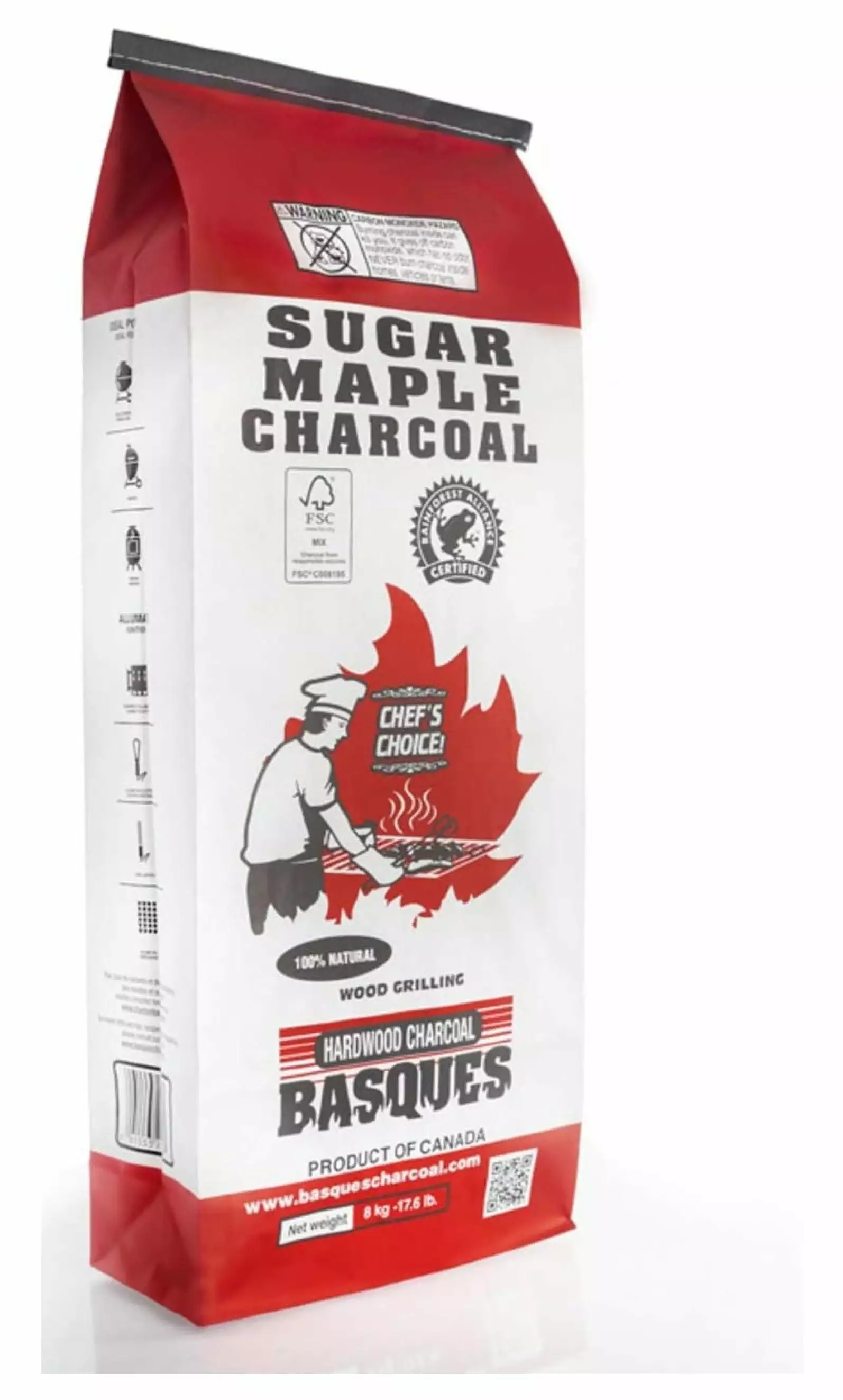 LeCeleBee Sugar Maple Lump Charcoal 17.6 lb Natural Hardwood Smoker and BBQ