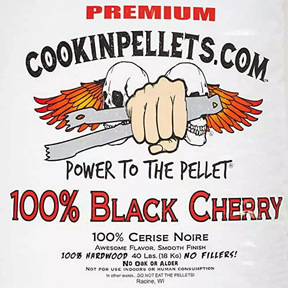 40-Pound Luxury All-Natural Black Cherry Hardwood Grill Smoker Wood Pellets 3 Pack No Bark or Fillers