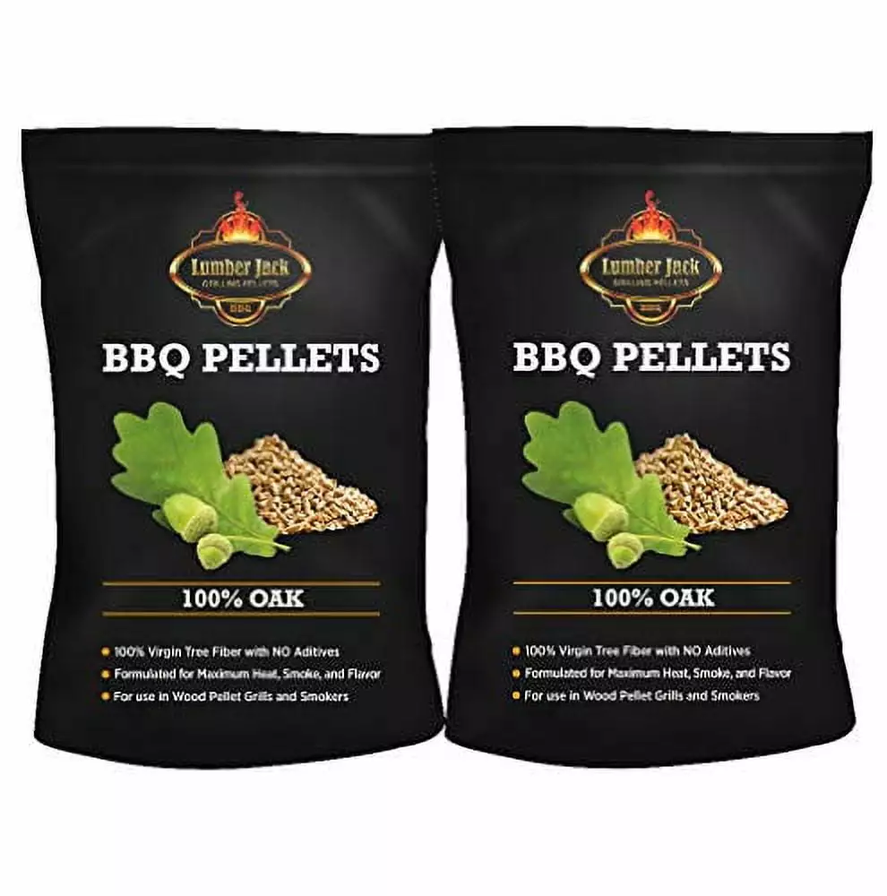 Lumber Jack 40 Pound 100% Oak BBQ Pellets Smoking and Grilling