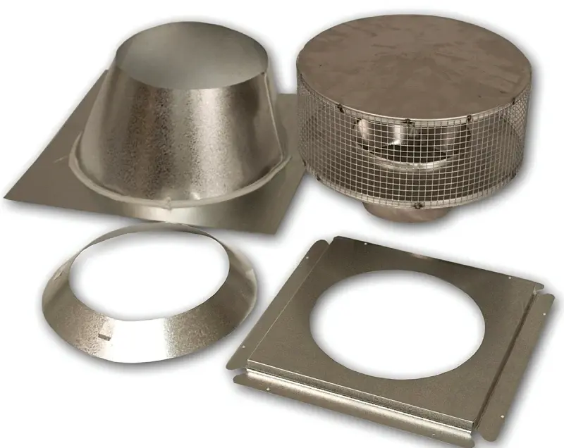 FMI CP-8DM Chimney Vent Kit, : 8 ID, 12-3/8 OD, 1700 deg pipe