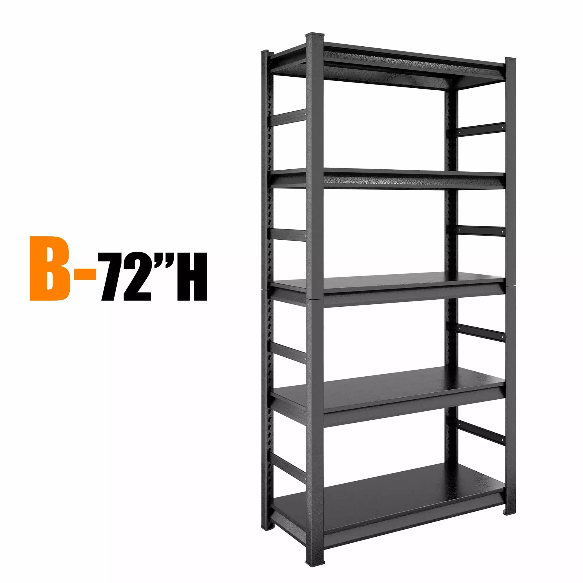 Storage Shelves 5 Tier Heavy Duty Metal Shelving Unit Adjustable Kitchen Garage Shelf SMHZ