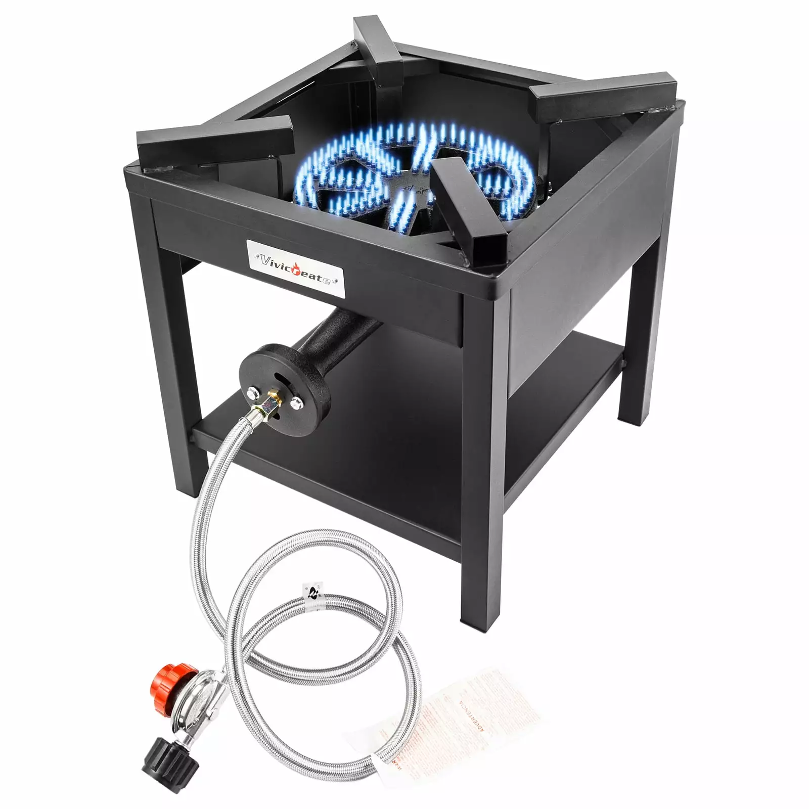 GOLDDOMUS Square Heavy Duty Outdoor Stove Propane Gas Cooker 20PSIG Regulator