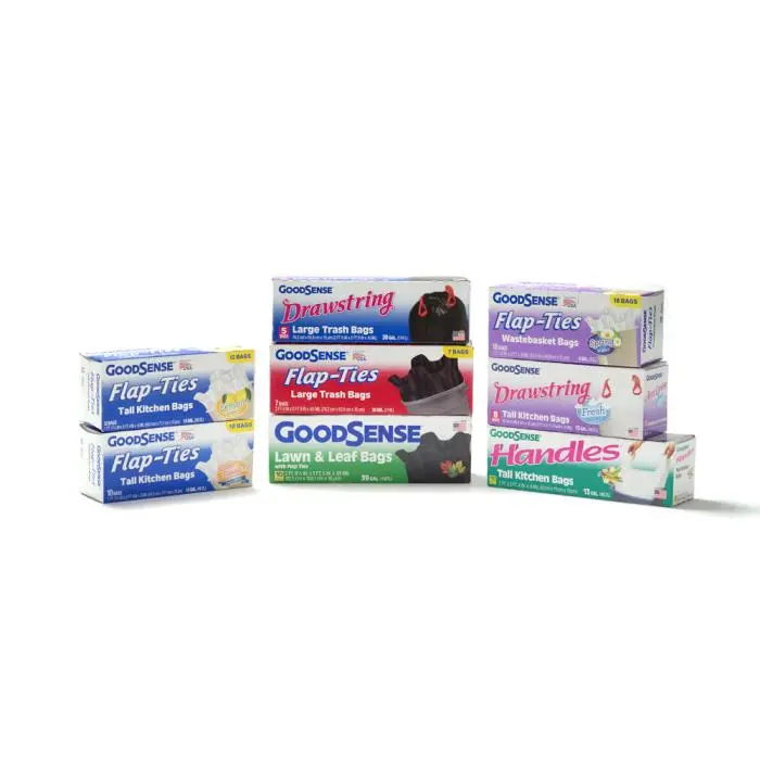 Berry Global Heavy Duty Trash Bags 33-Gal 38-Count Black Plastic Garbage Bags