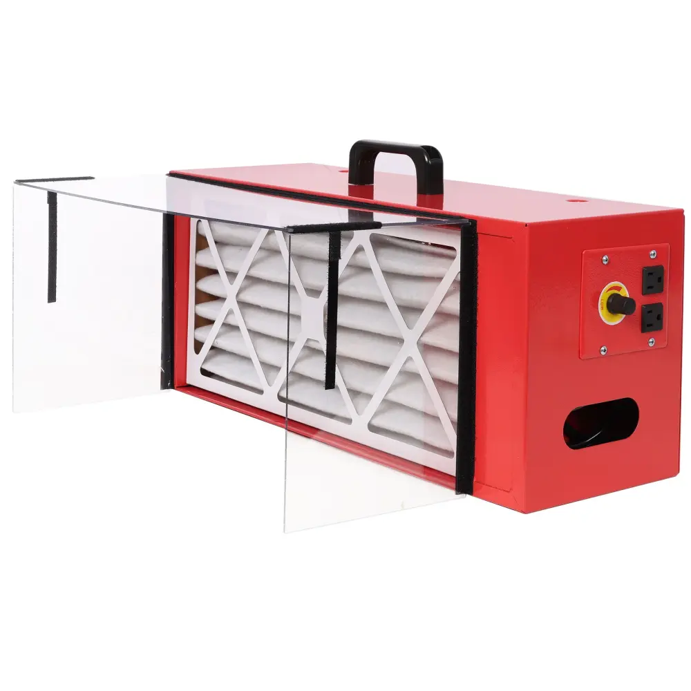 Portable Tabletop Dust Collector Hepa Filter - Red