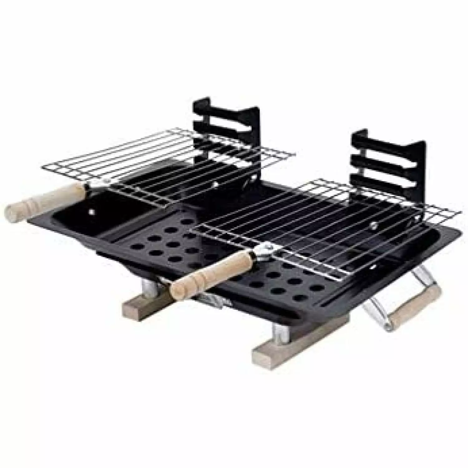 Marsh Allen Hibachi PP Grill 17 X 10 Inches 133 Sq Black Outdoor BBQ XiKe