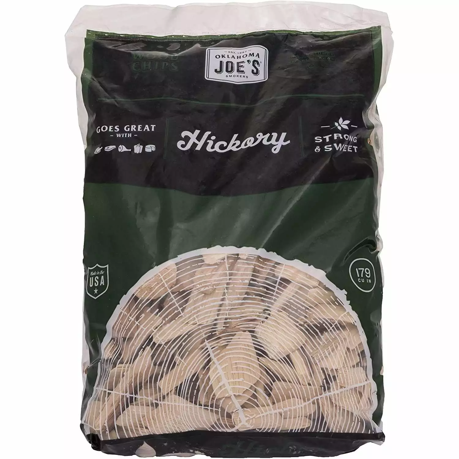 Oklahoma Joe's Hickory Wood Smoker Chips 2-Pound Bag Two Packs BBQ XinKe