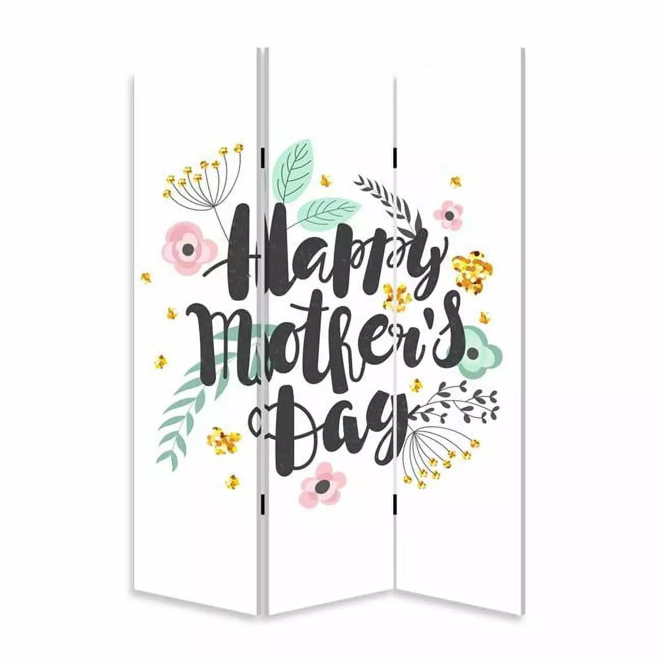72 x 48 Mothers Day Screen Room Divider Jagged Designs