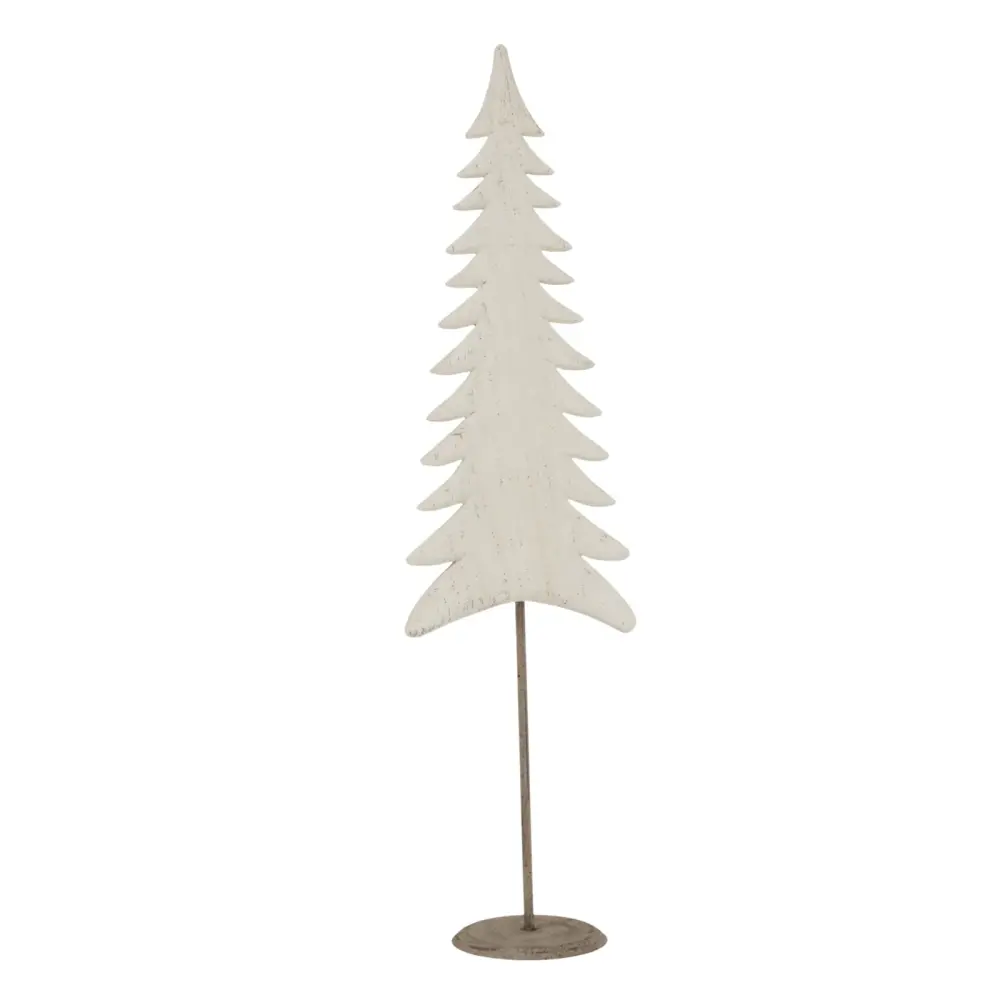 Whitewashed Hardwood Christmas Tree Measuring Cup