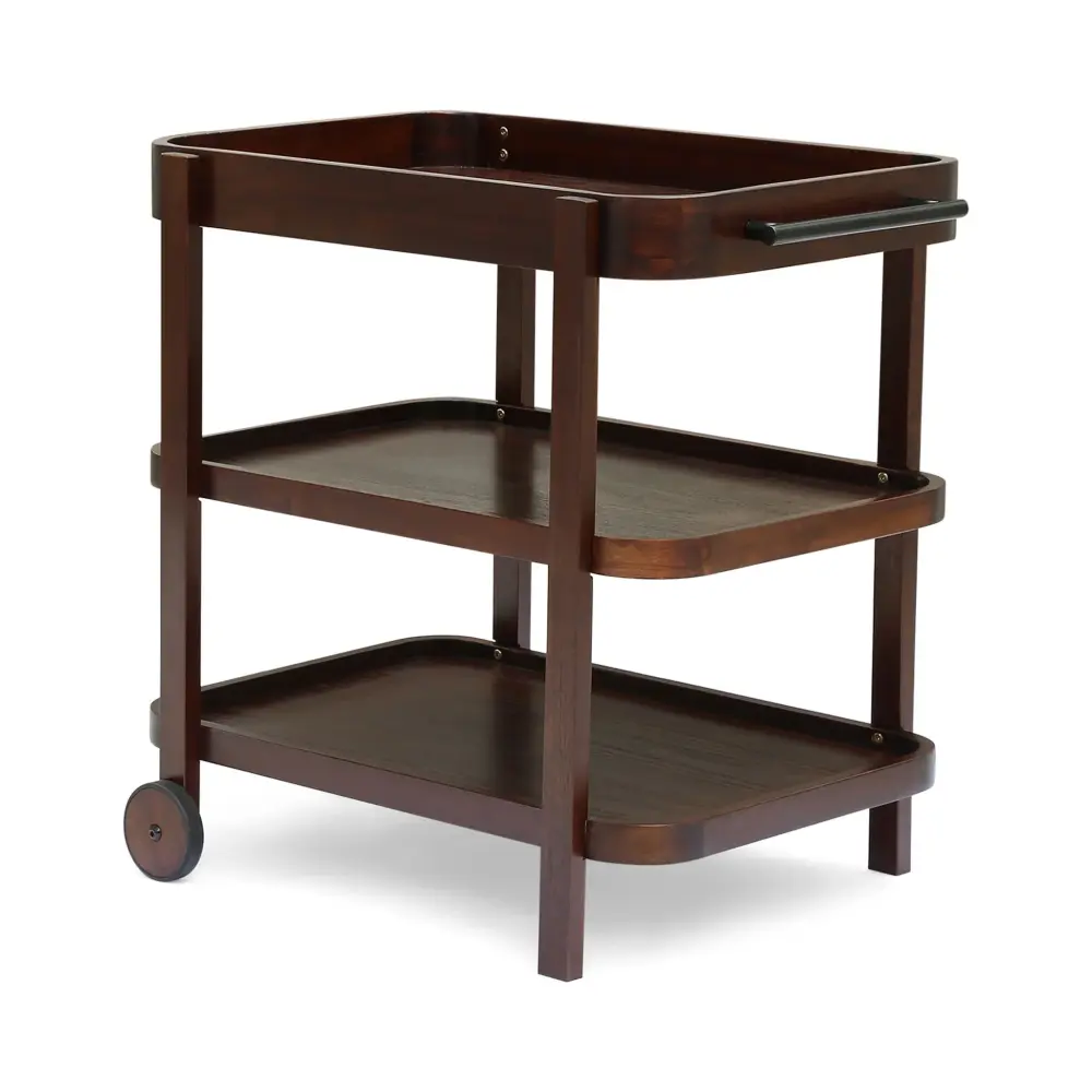 Home Selleck - Bar Cart - Mahogany Ice Bucket