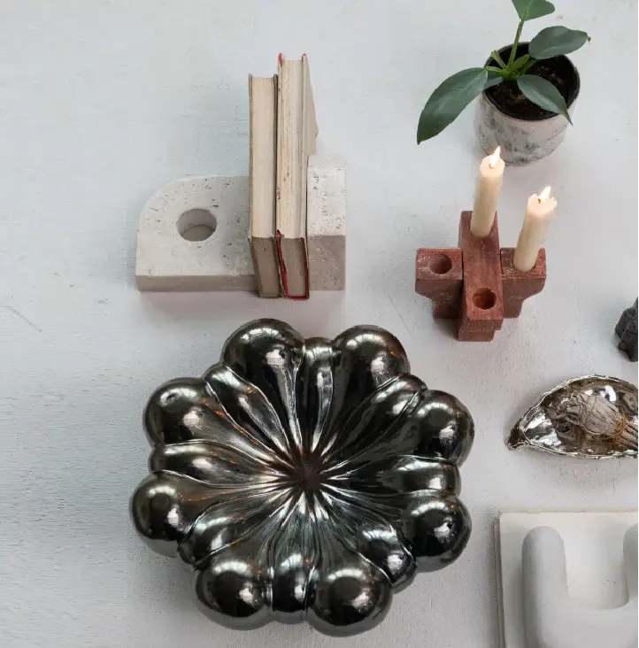 Abstract Stoneware Bowl