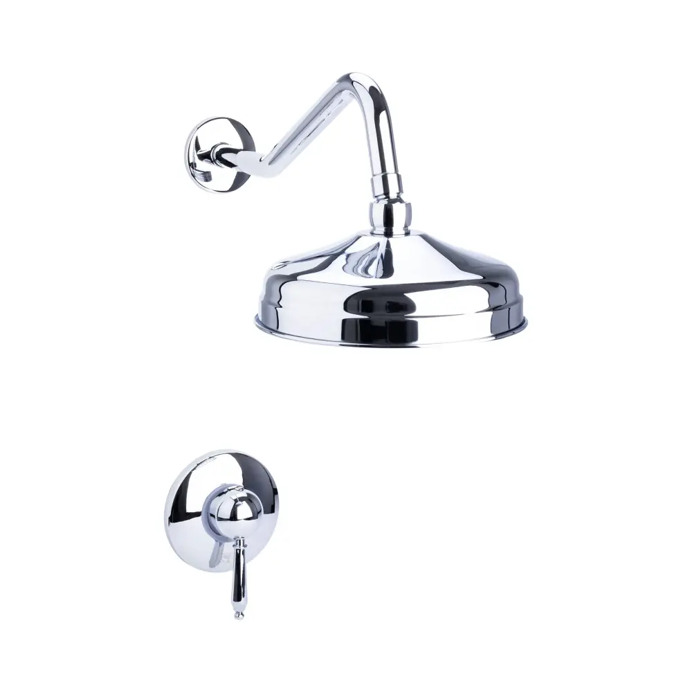 Bagneux Traditional Shower Place Rain Can and Valve Chrome - 86H15-CHR