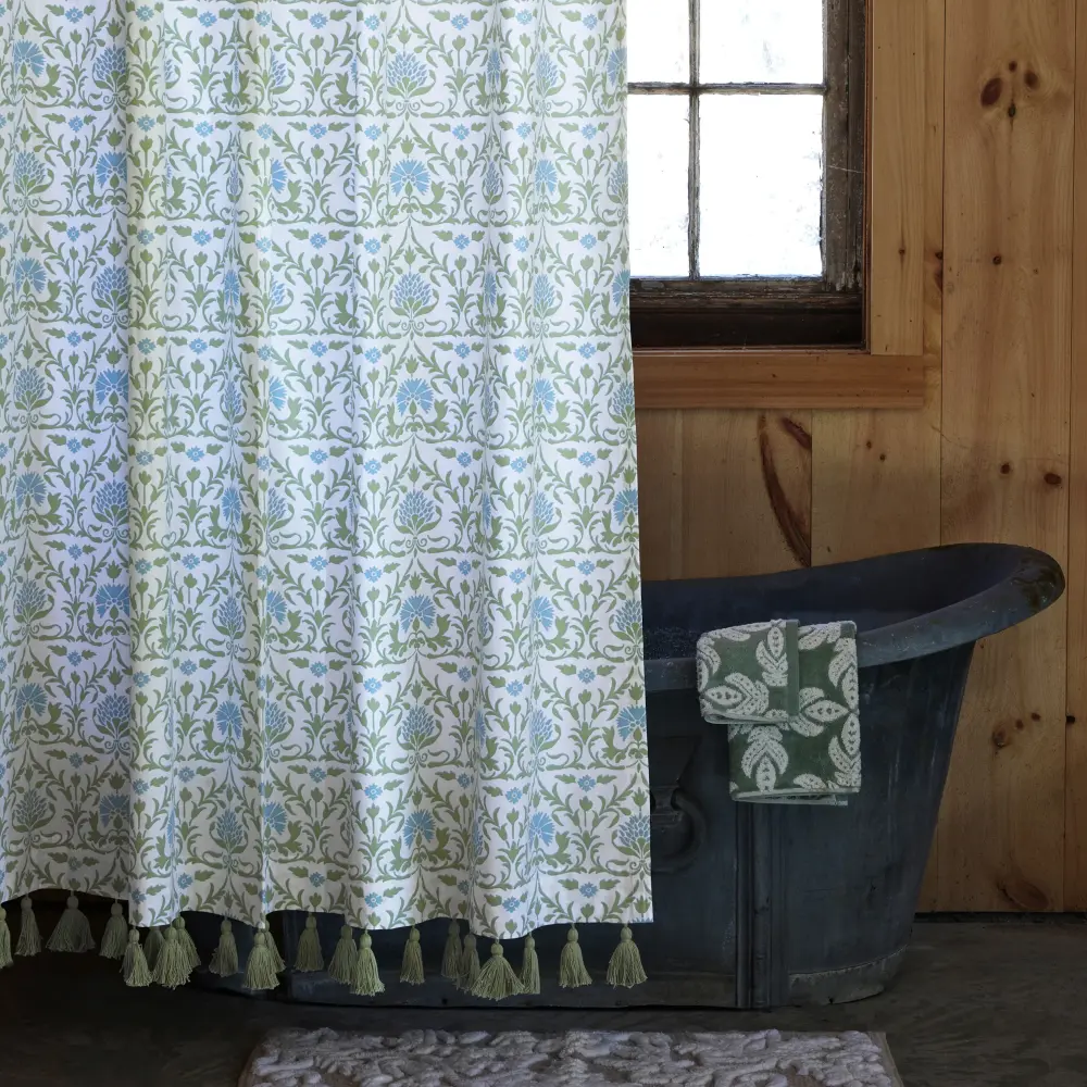 Vidya Organic Shower Curtain