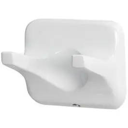 Double Robe Hook White HomePointe