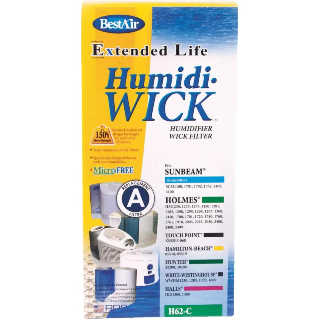 BestAir Extended Life Humidi-Wick H62 Humidifier Wick Filter Replacement