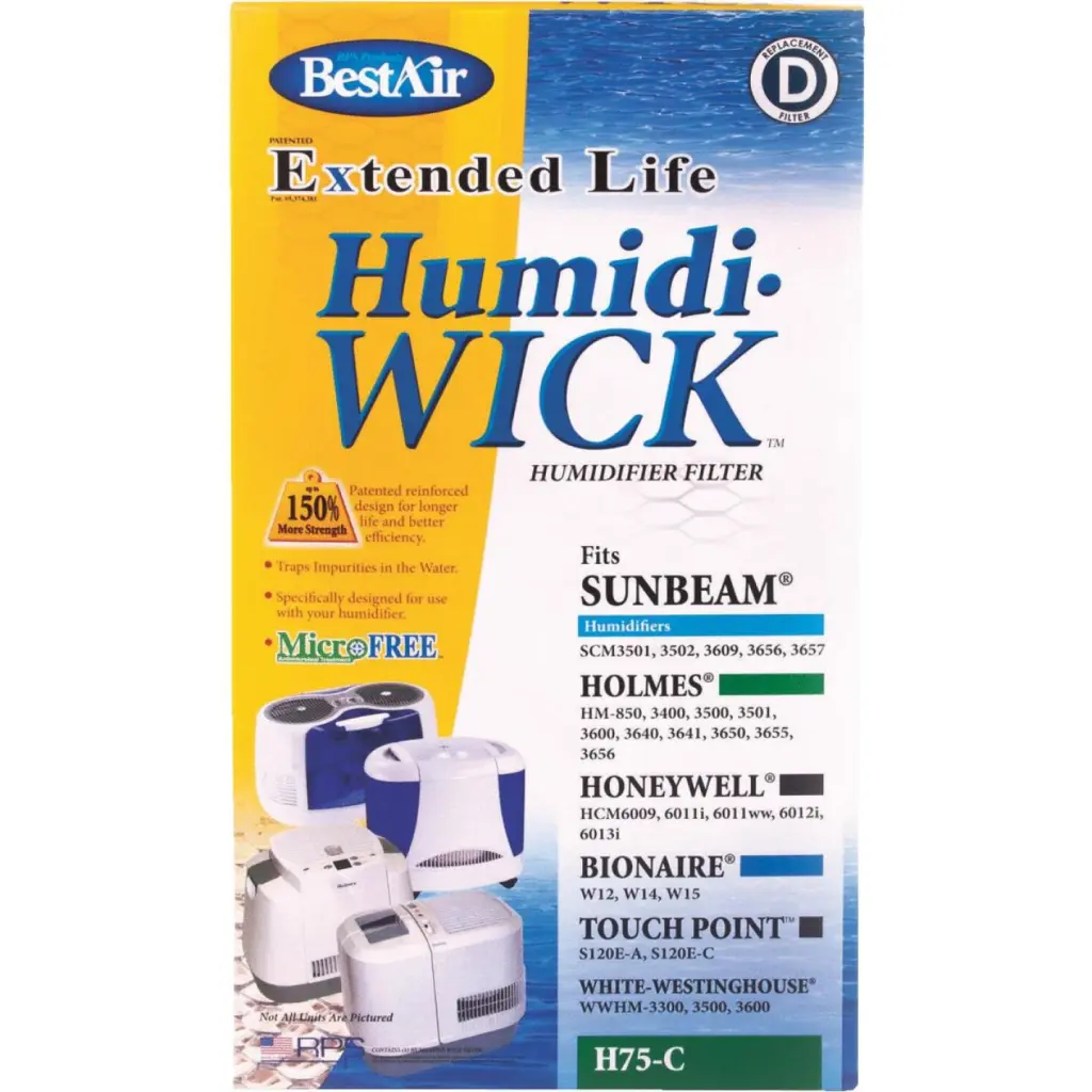 BestAir H75 Extended Life Humidi-Wick Humidifier Filter