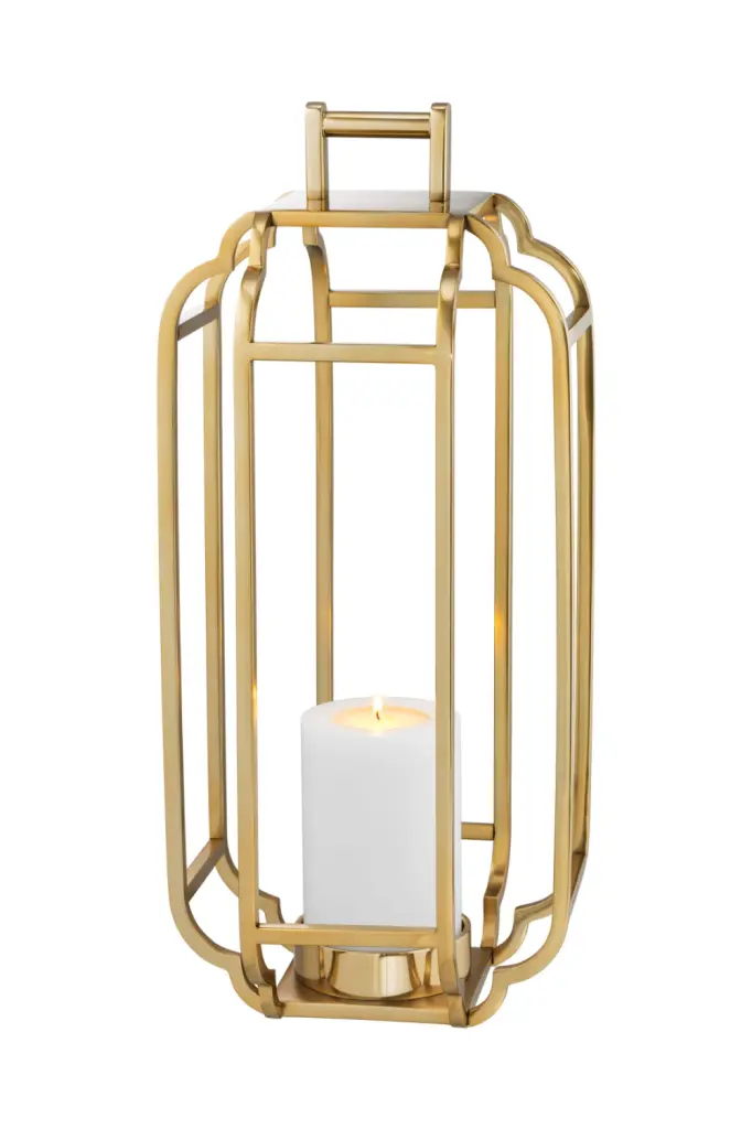 Gold Hurricane Eichholtz Palisades - Elegant Candle Holder