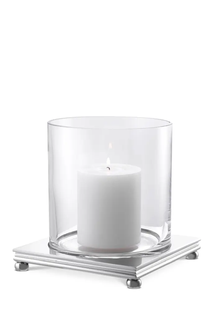 Eichholtz Vivian Glass Hurricane Elegant Candle Holder