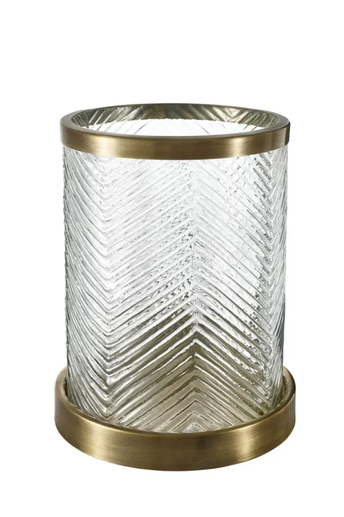 Round Glass Hurricane Eichholtz Paloma Elegant Candle Holder