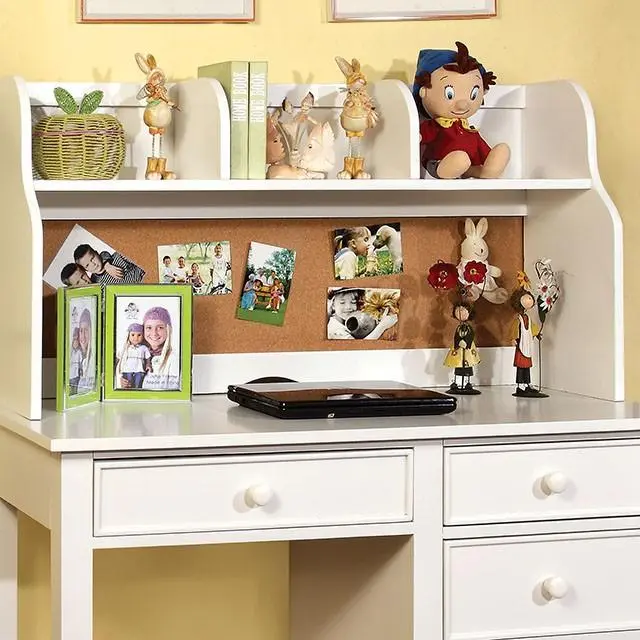 Omnus White Wood Hutch Dining Room or Kitchen Storage