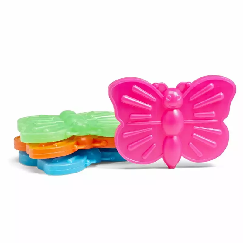 Cool Coolers 811KFF Colorful Reusable Slim Ice Pack 4 Pack Multicolor