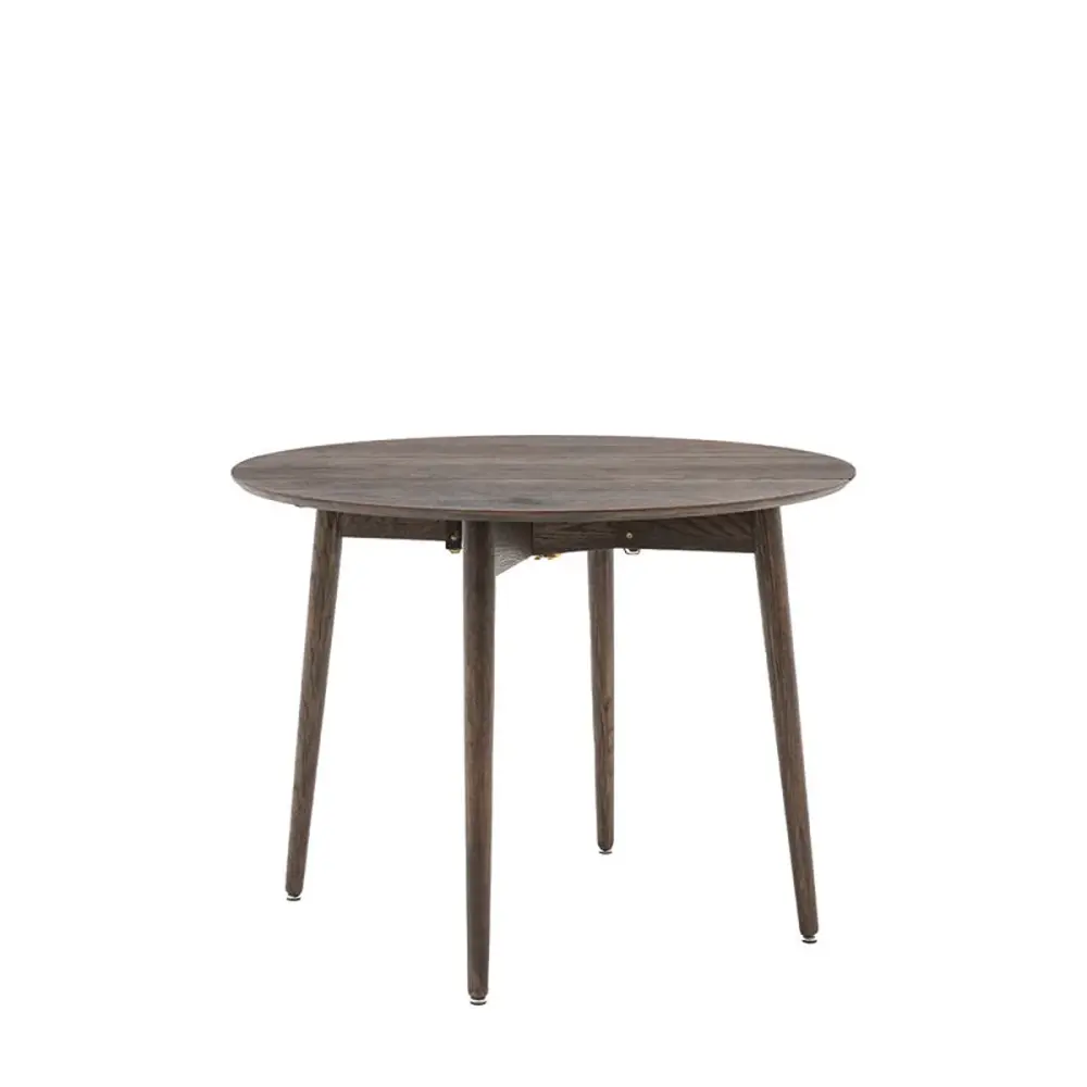Alston Folding Round Dining Table - Smoked