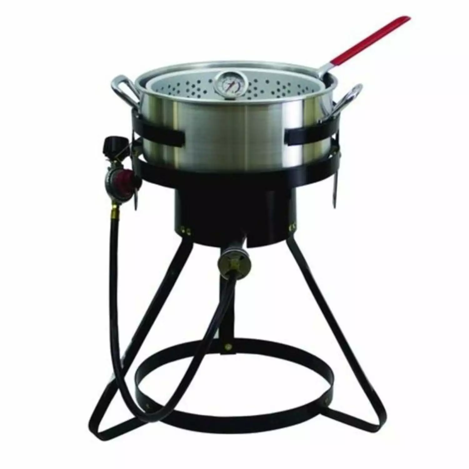 Chard 10.5 QT Fish and Wing Fryer Strainer Binquireet Set FFPA105C Metal Ware