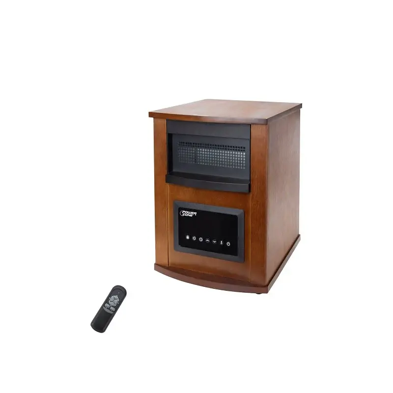 Infrared Quartz Utilitech HT1159N Cabinet Indoor Space Heater, 12.5 , 120 V, 1500 W, 5118 Btu , 300 sq-ft Heating Area, Br...