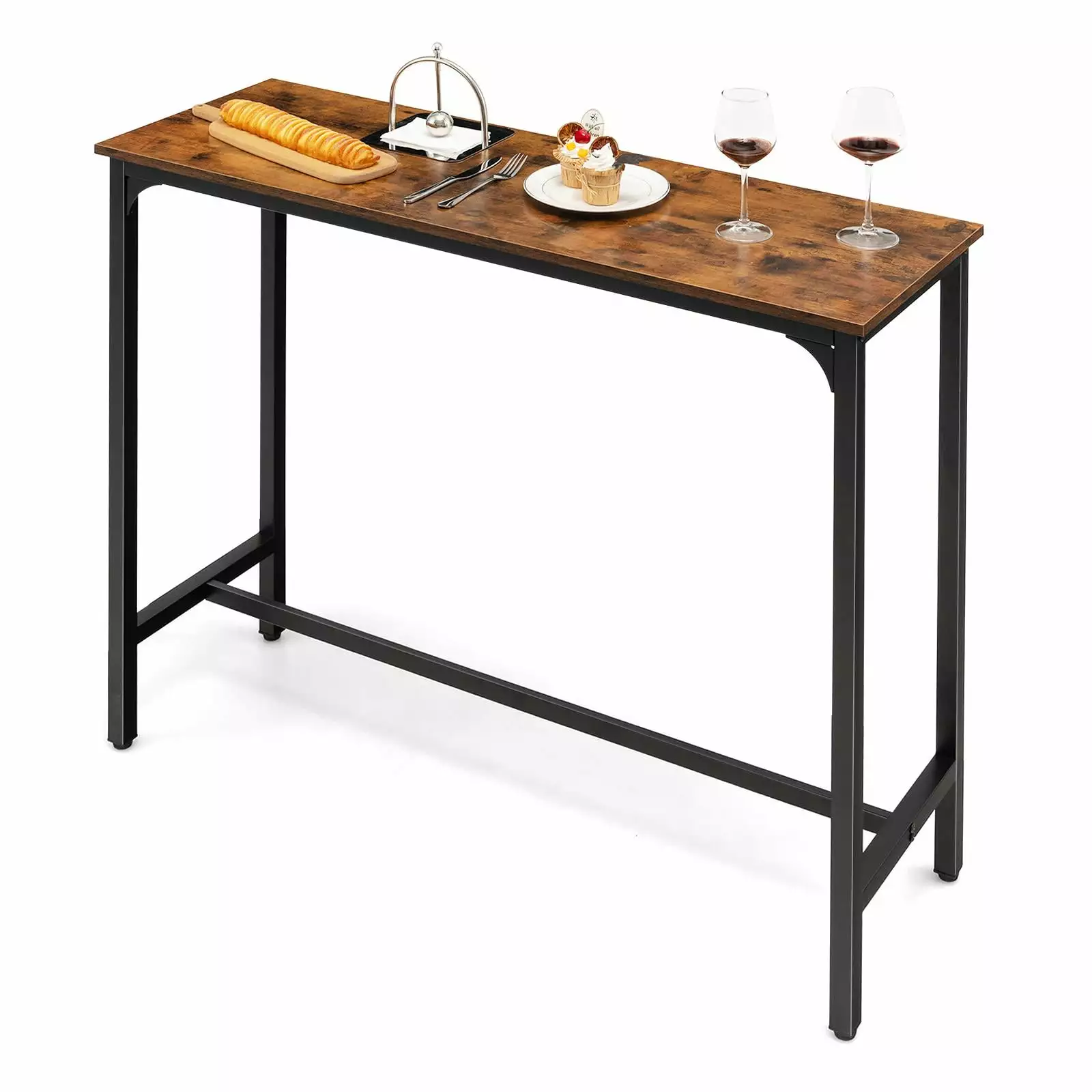 Giantex Industrial Bar Height Rectangular Long Console Table Living Room Console