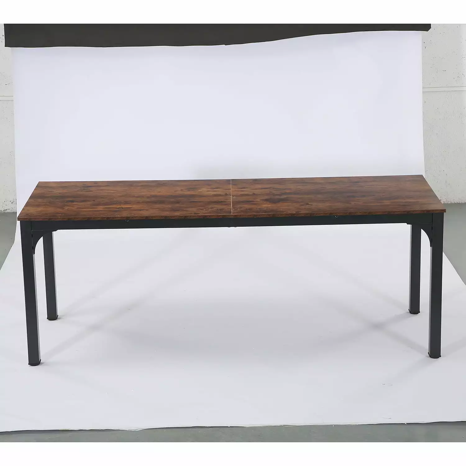 Kepooman Industrial Console Sofa Table Rustic Brown Display Shelf Entryway Hallway Living Room Kitchen Console